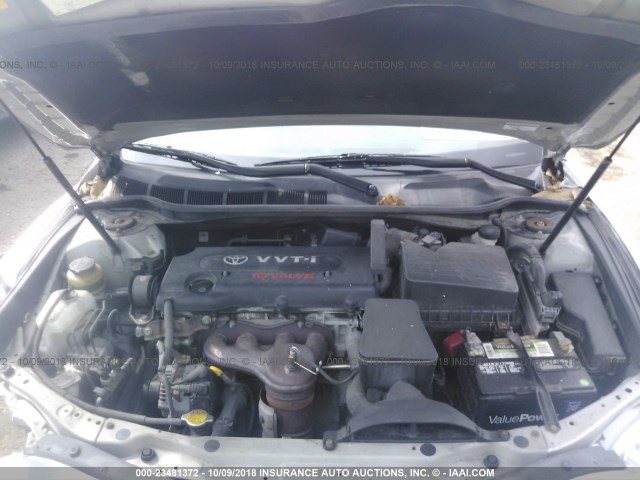 JTNBE46K273124849 - 2007 TOYOTA CAMRY NEW GENERAT CE/LE/XLE/SE SILVER photo 10