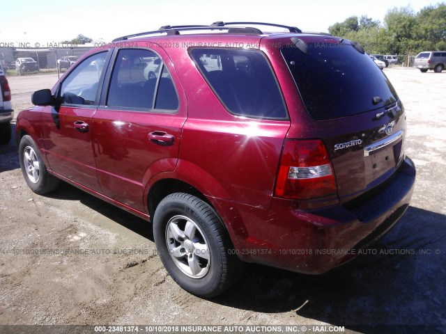 KNDJD736075667908 - 2007 KIA SORENTO EX/LX RED photo 3