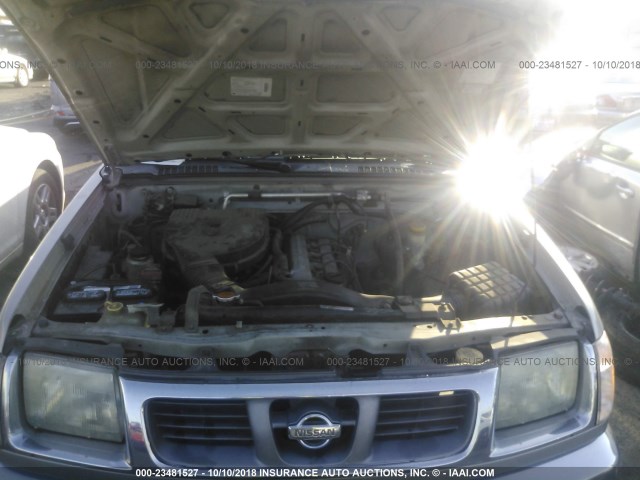 1N6DD26SXYC375184 - 2000 NISSAN FRONTIER KING CAB XE BROWN photo 10