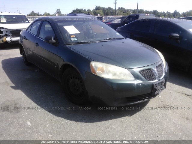 1G2ZF58B474127673 - 2007 PONTIAC G6 VALUE LEADER/BASE GREEN photo 1