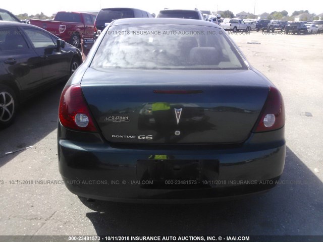 1G2ZF58B474127673 - 2007 PONTIAC G6 VALUE LEADER/BASE GREEN photo 6