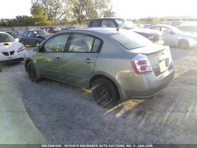 3N1AB61E27L669883 - 2007 NISSAN SENTRA 2.0/2.0S/2.0SL GREEN photo 3