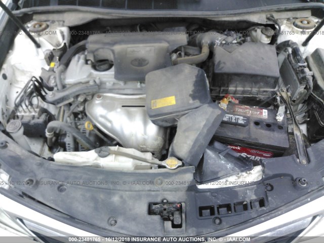 4T1BF1FK2DU240652 - 2013 TOYOTA CAMRY L/SE/LE/XLE 白色 照片 10