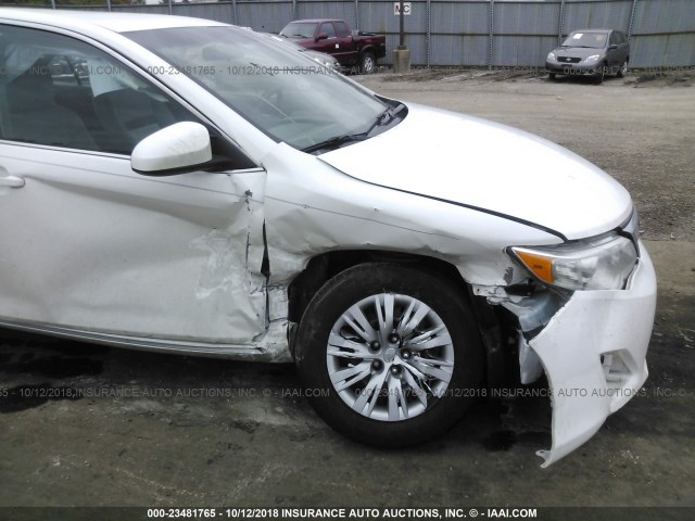 4T1BF1FK2DU240652 - 2013 TOYOTA CAMRY L/SE/LE/XLE 白色 照片 6