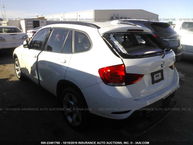 WBAVM1C53EVW51153 - 2014 BMW X1 SDRIVE28I WHITE photo 3