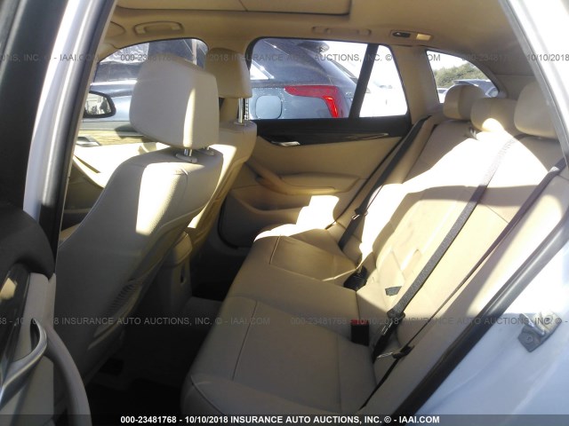 WBAVM1C53EVW51153 - 2014 BMW X1 SDRIVE28I WHITE photo 8