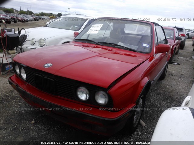 WBABA7310MEJ11849 - 1991 BMW 318 I RED photo 2