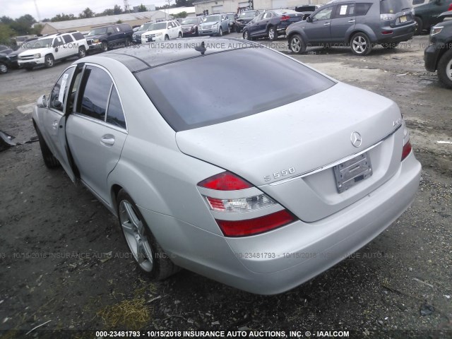 WDDNG86X28A187550 - 2008 MERCEDES-BENZ S 550 4MATIC SILVER photo 3