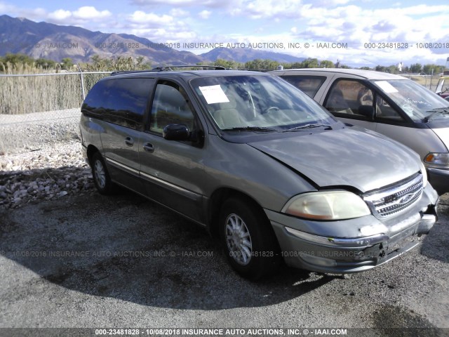 2FMZA5243YBB16235 - 2000 FORD WINDSTAR SE GRAY photo 1