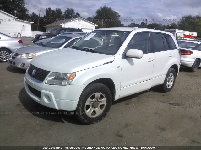 JS3TE941X64101880 - 2006 SUZUKI GRAND VITARA  WHITE photo 2