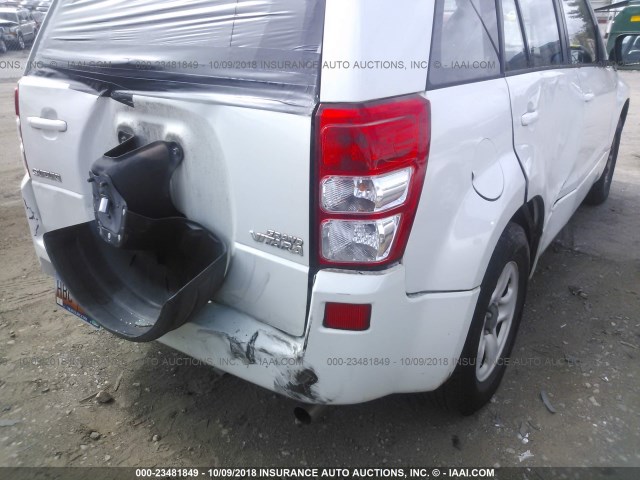 JS3TE941X64101880 - 2006 SUZUKI GRAND VITARA  WHITE photo 6