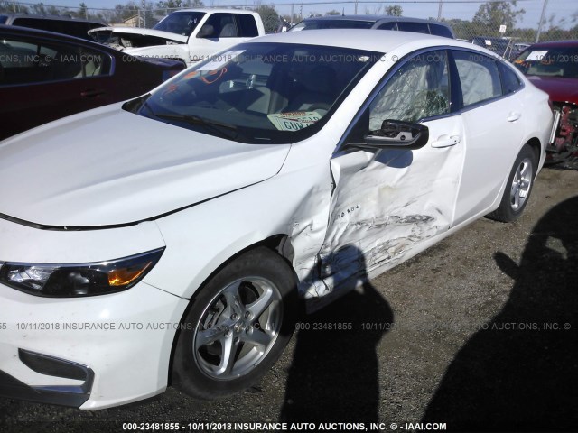 1G1ZB5ST2GF256680 - 2016 CHEVROLET MALIBU LS თეთრი ფოტო 6