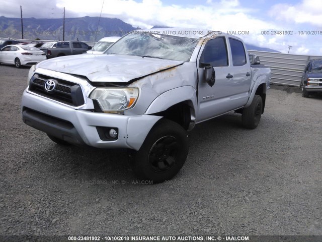 3TMLU4EN5CM091197 - 2012 TOYOTA TACOMA DOUBLE CAB 银色 照片 2
