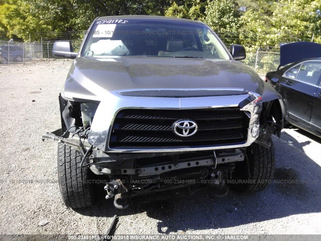 5TBDV54178S492899 - 2008 TOYOTA TUNDRA CREWMAX/CREWMAX SR5 GRAY photo 6