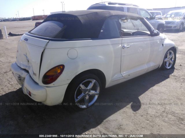 3C3AY75S45T265700 - 2005 CHRYSLER PT CRUISER GT WHITE photo 4