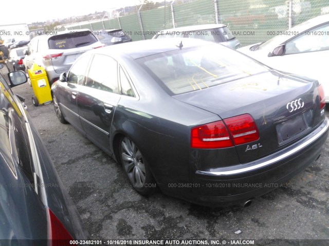 WAUMV94E58N010113 - 2008 AUDI A8 L QUATTRO GRAY photo 3