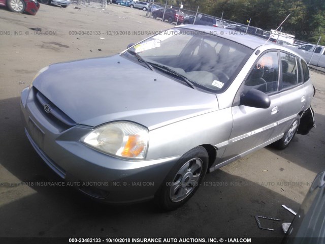 KNADC165656254069 - 2005 KIA RIO CINCO Champagne photo 2