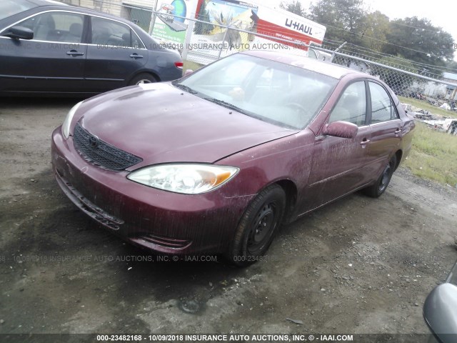 4T1BE32K42U024979 - 2002 TOYOTA CAMRY LE/XLE/SE 栗色 照片 2