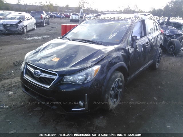 JF2GPAKC4G8224182 - 2016 SUBARU CROSSTREK LIMITED BLACK photo 2