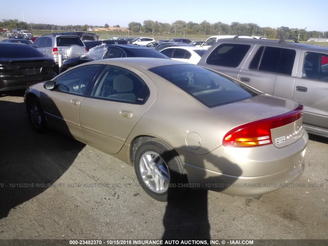 2B3HD46R61H529925 - 2001 DODGE INTREPID SE GOLD photo 3