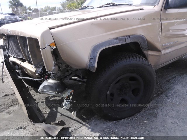 1J4FT68S0XL524584 - 1999 JEEP CHEROKEE SPORT/CLASSIC ოქროსფერი ფოტო 6