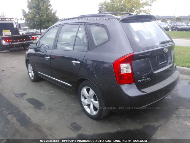 KNAFG526677103829 - 2007 KIA RONDO LX/EX GRAY photo 3