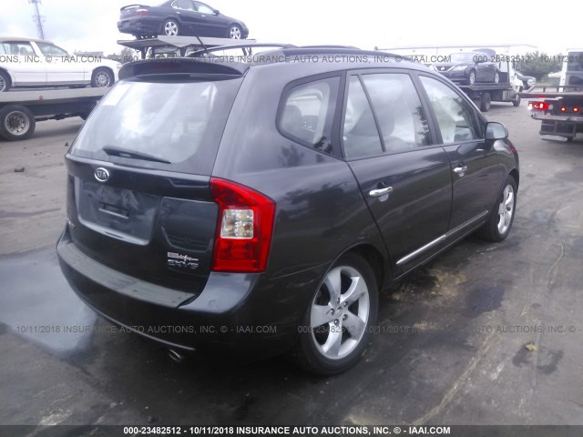 KNAFG526677103829 - 2007 KIA RONDO LX/EX GRAY photo 4