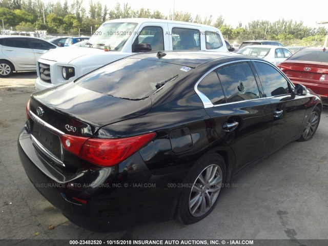 JN1BV7AP7EM693215 - 2014 INFINITI Q50 PREMIUM/SPORT BLACK photo 4