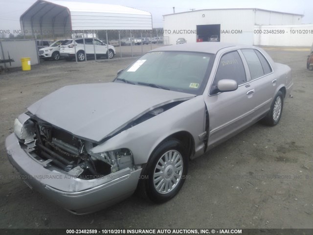 2MEFM75V47X636765 - 2007 MERCURY GRAND MARQUIS LS SILVER photo 2