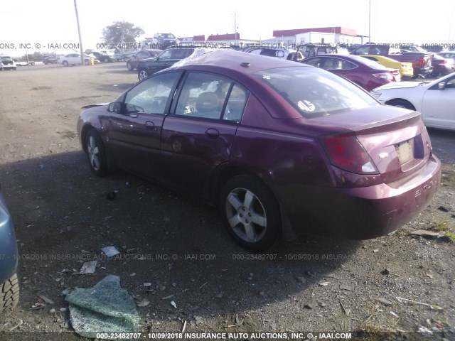 1G8AL55F97Z100636 - 2007 SATURN ION LEVEL 3 RED photo 3