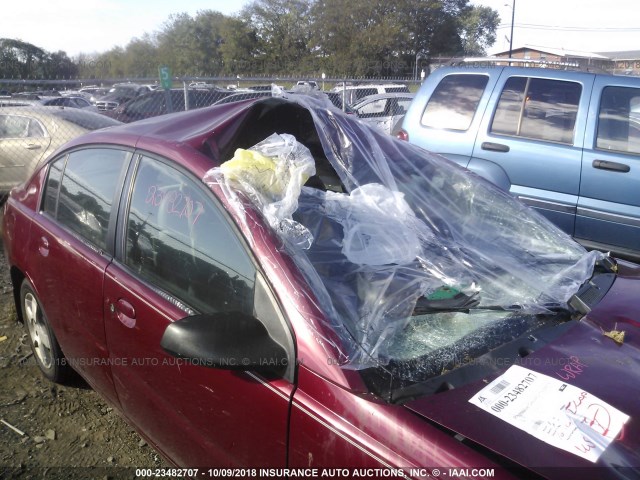 1G8AL55F97Z100636 - 2007 SATURN ION LEVEL 3 RED photo 6