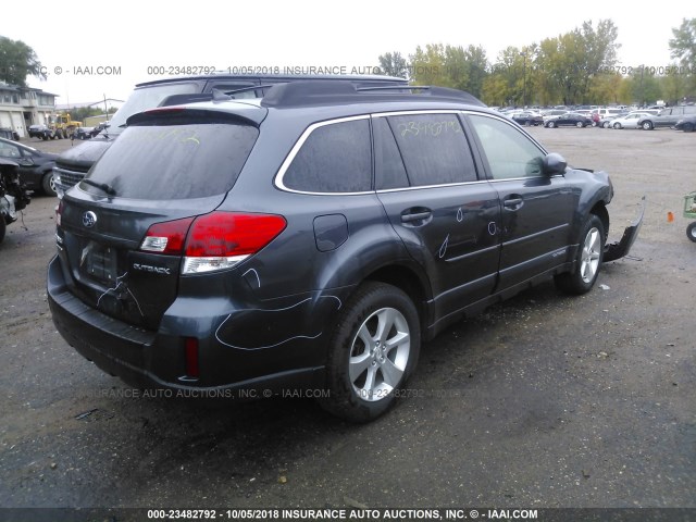 4S4BRCLC5D3210499 - 2013 SUBARU OUTBACK 2.5I LIMITED BLUE photo 4