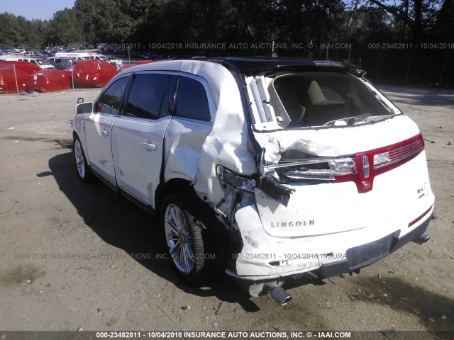 2LMHJ5AT9FBL03694 - 2015 LINCOLN MKT WHITE photo 3