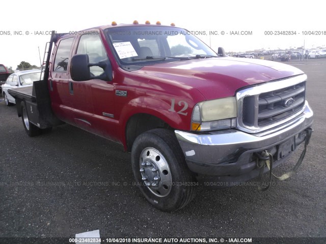 1FDXW46P24EA92256 - 2004 FORD F450 SUPER DUTY RED photo 1