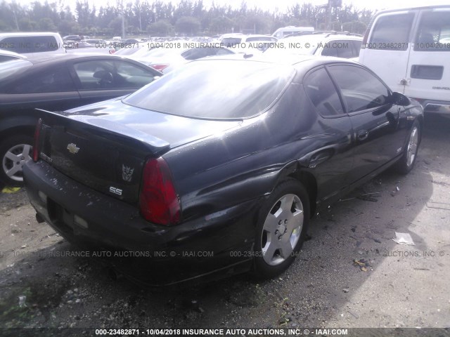 2G1WL16C369317769 - 2006 CHEVROLET MONTE CARLO SS შავი ფოტო 4