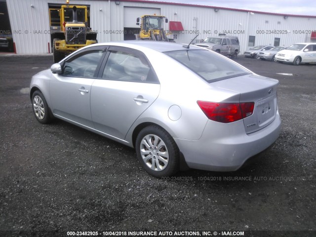 KNAFU4A28A5131751 - 2010 KIA FORTE EX GRAY photo 3