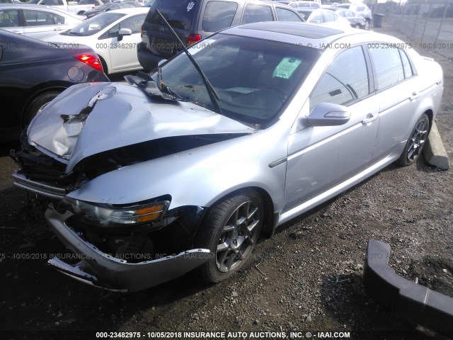 19UUA76537A004642 - 2007 ACURA TL TYPE S SILVER photo 2