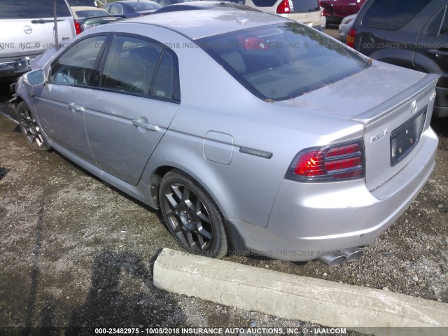 19UUA76537A004642 - 2007 ACURA TL TYPE S SILVER photo 3