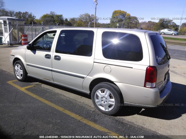 1GNDV23W07D160596 - 2007 CHEVROLET UPLANDER LS TAN photo 3