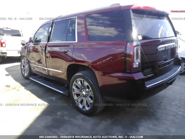 1GKS1CKJ5GR183581 - 2016 GMC YUKON DENALI MAROON photo 3