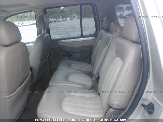 4M2DU86W84ZJ10290 - 2004 MERCURY MOUNTAINEER  TAN photo 8