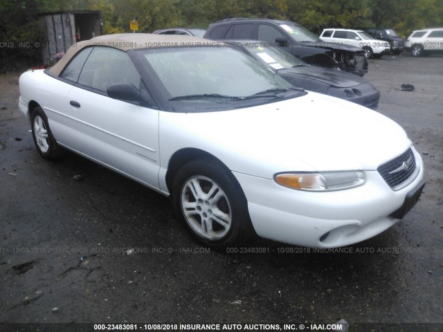 3C3EL45H0YT203556 - 2000 CHRYSLER SEBRING JX WHITE photo 1