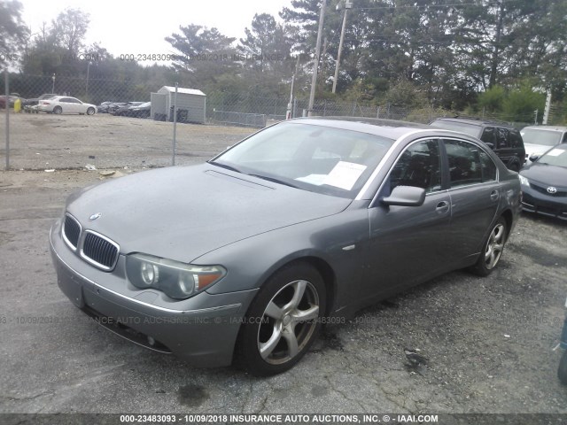 WBAGN63473DR16377 - 2003 BMW 745 LI SILVER photo 2