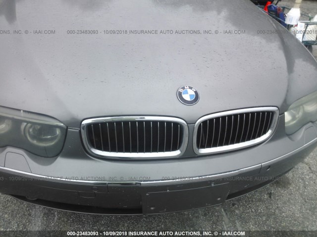 WBAGN63473DR16377 - 2003 BMW 745 LI SILVER photo 6