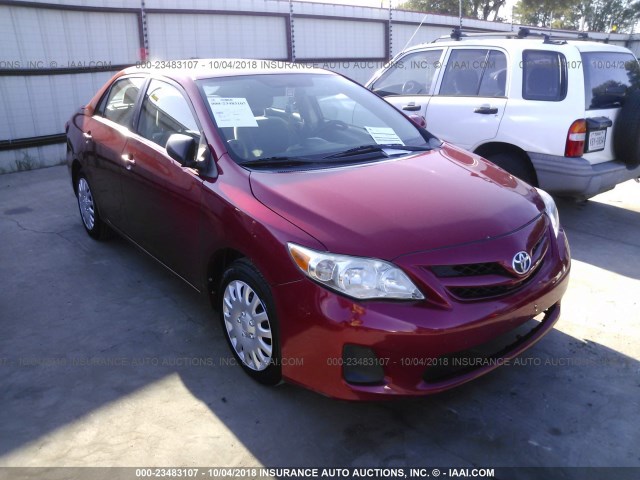 2T1BU4EE3DC979677 - 2013 TOYOTA COROLLA S/LE RED photo 1