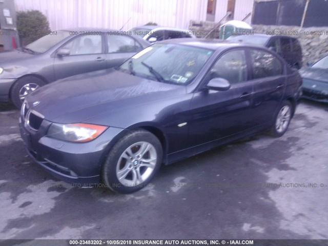 WBAVC73568KX90091 - 2008 BMW 328 XI SULEV GRAY photo 2