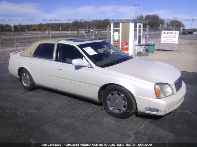 1G6KE57Y91U160216 - 2001 CADILLAC DEVILLE DHS WHITE photo 1