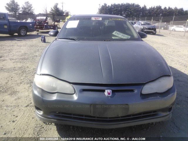 2G1WZ121659320036 - 2005 CHEVROLET MONTE CARLO SS SUPERCHARGED ნაცრისფერი ფოტო 6