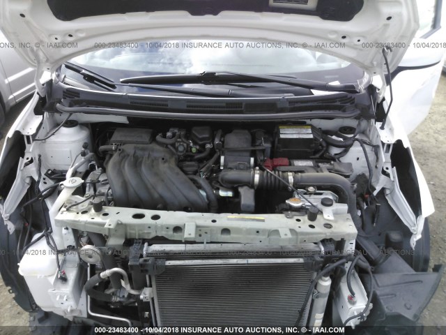 3N1CE2CPXHL372756 - 2017 NISSAN VERSA NOTE S/S PLUS/SV/SL/SR WHITE photo 10