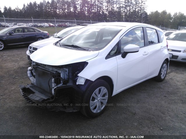 3N1CE2CPXHL372756 - 2017 NISSAN VERSA NOTE S/S PLUS/SV/SL/SR WHITE photo 2